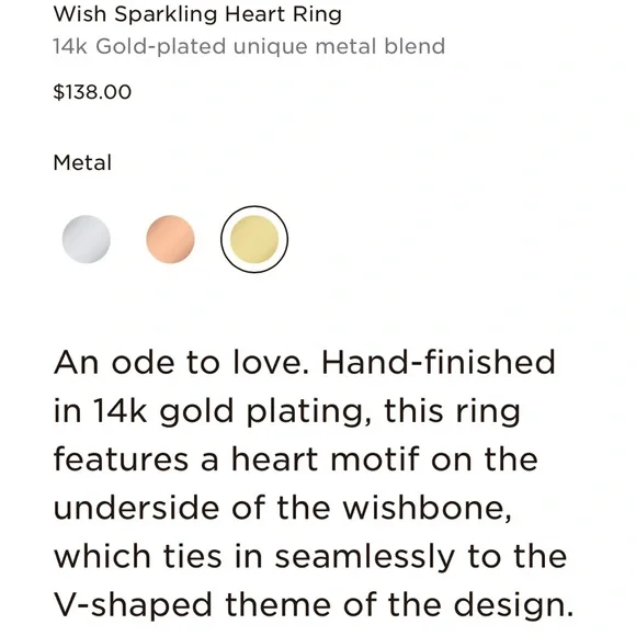 Pandora Gold Heart Ring - Picture 9 of 9